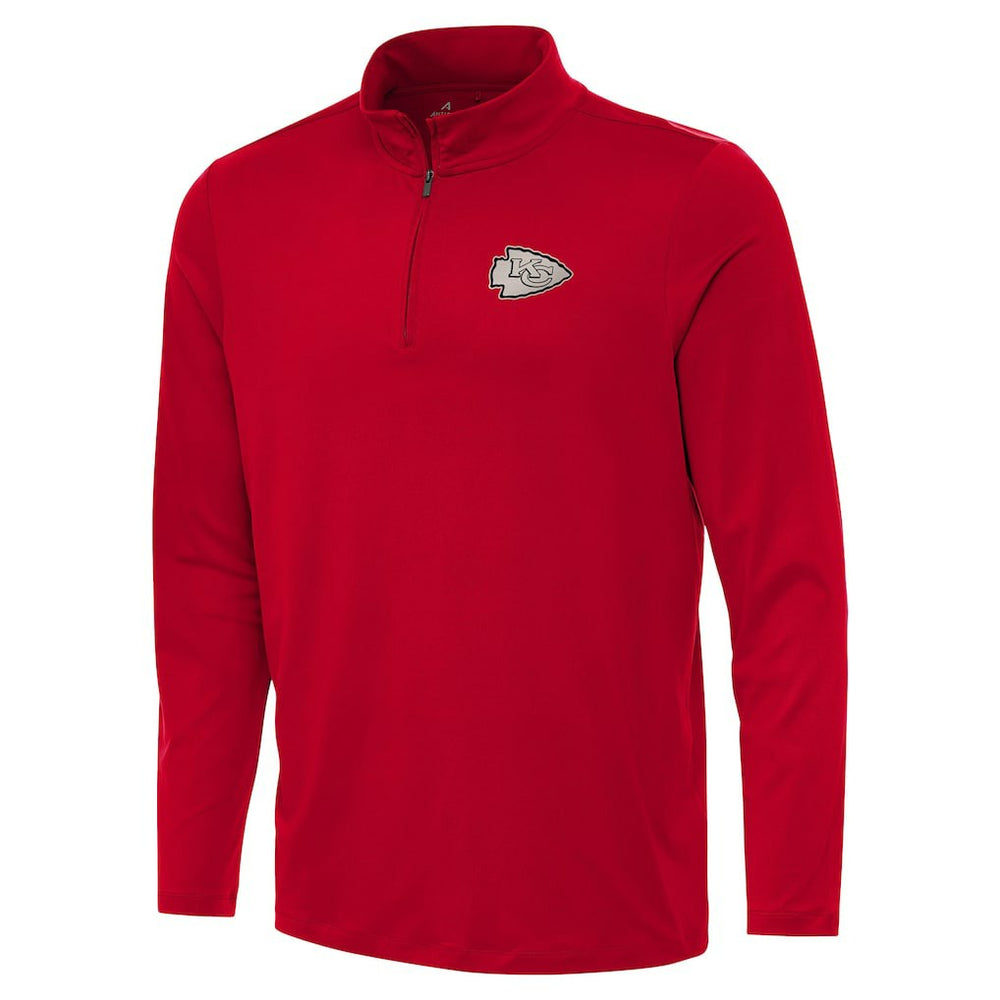 Kansas City Chiefs Antigua Reprocess Quarter-Zip Top Red
