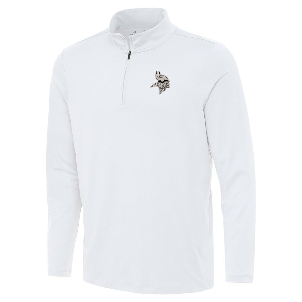 Minnesota Vikings Antigua Reprocess Quarter-Zip Top White