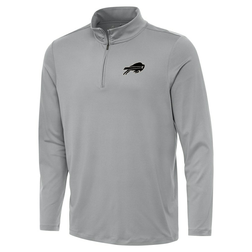 Buffalo Bills Antigua Reprocess Quarter-Zip Top Gray