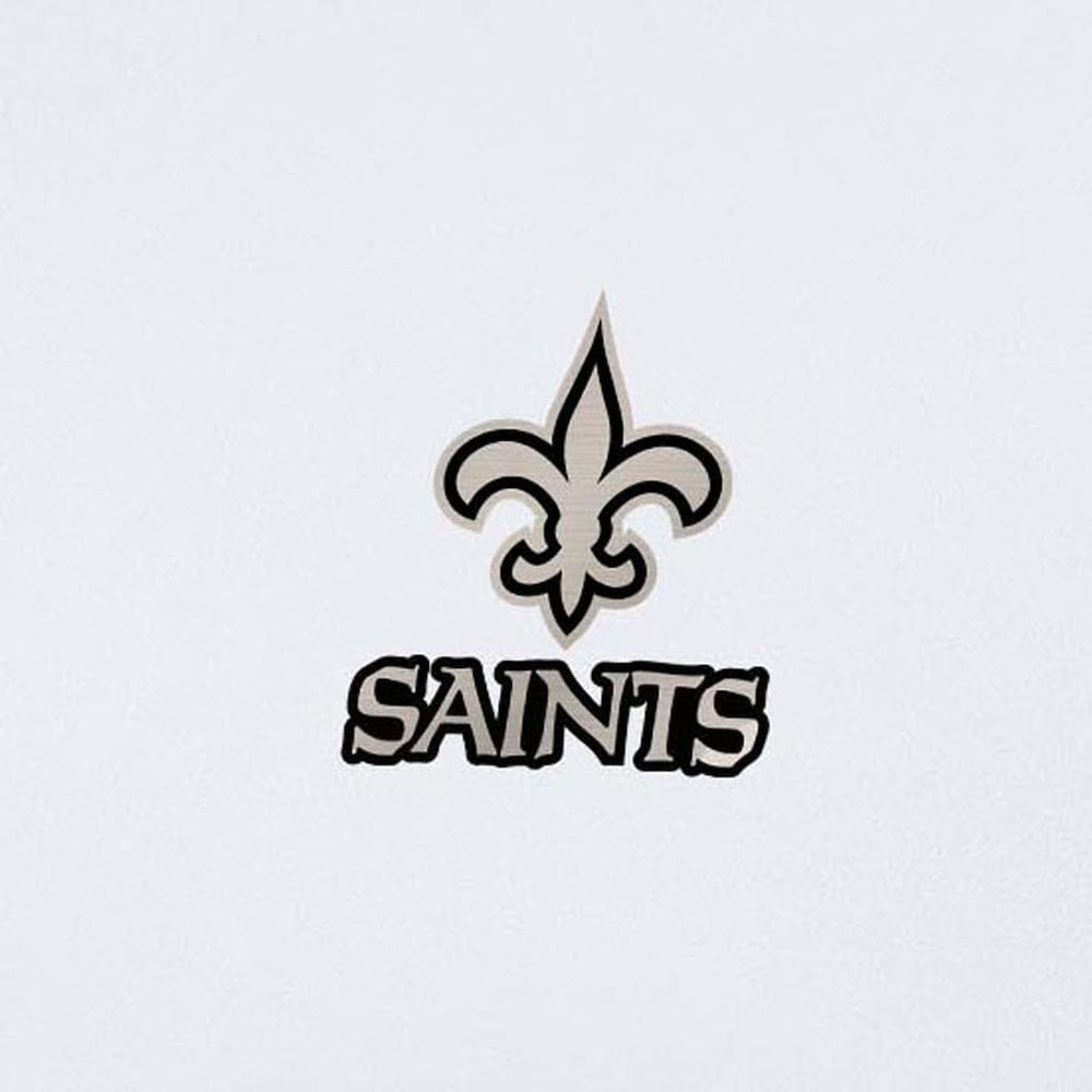 New Orleans Saints Antigua Reprocess Quarter-Zip Top White