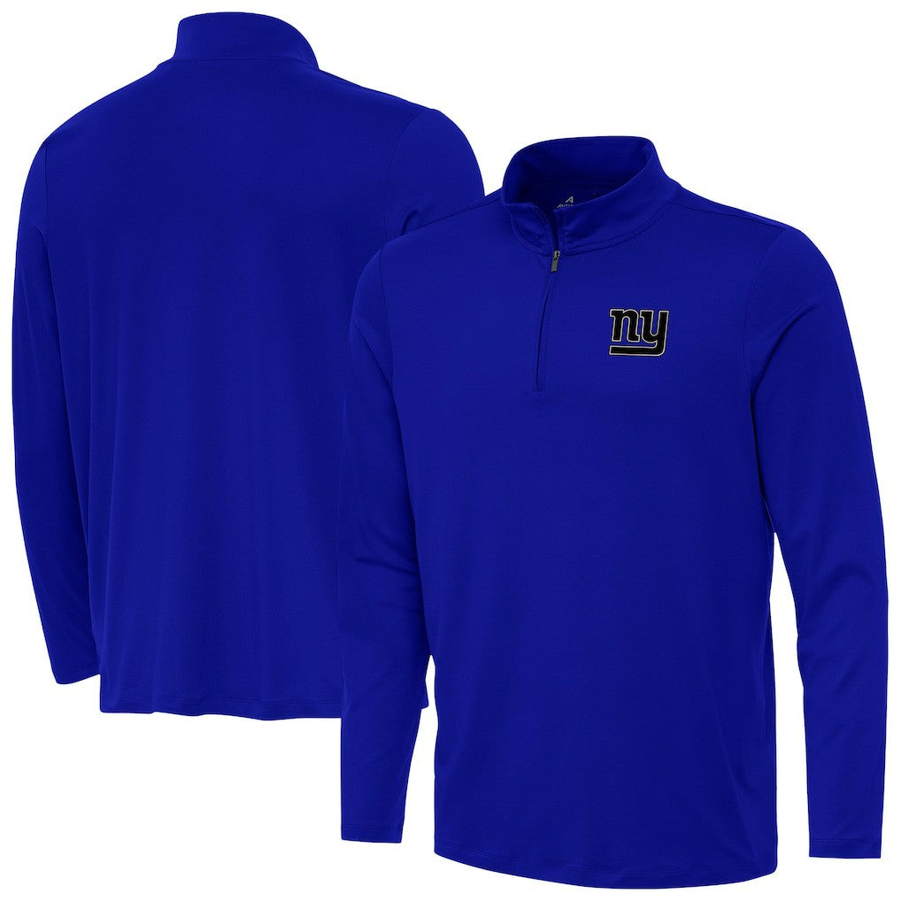 New York Giants Antigua Reprocess Quarter-Zip Top Royal