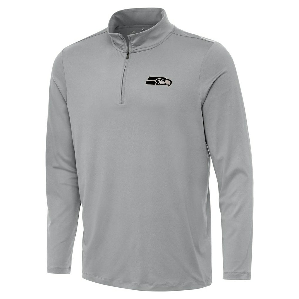 Seattle Seahawks Antigua Reprocess Quarter-Zip Top Gray