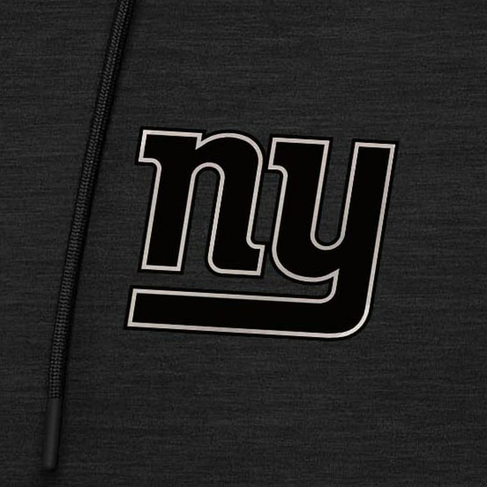 New York Giants Antigua Spikes Raglan Quarter-Zip Hoodie Heather Black
