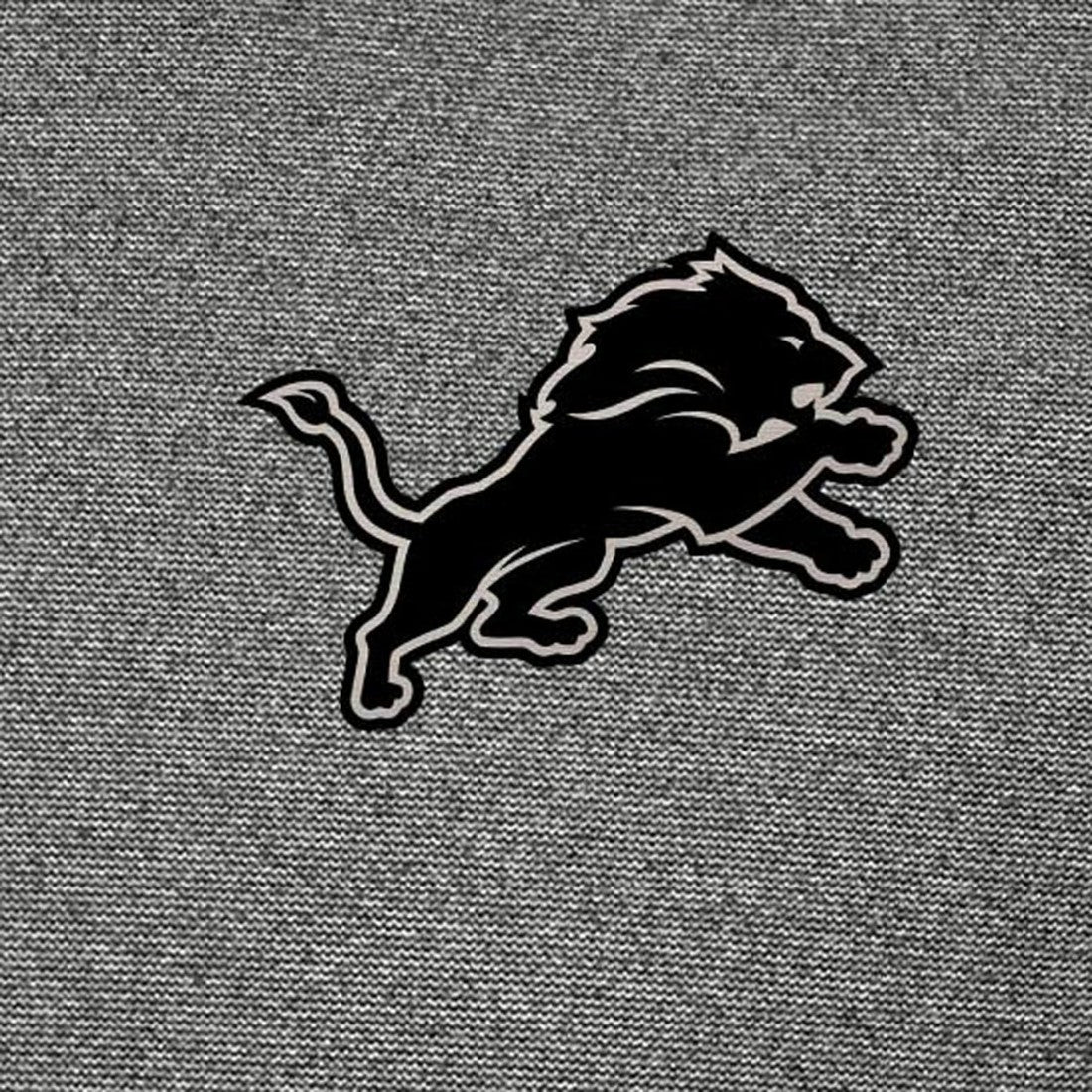 Detroit Lions Antigua Subtle Quarter-Zip Top Heather Black