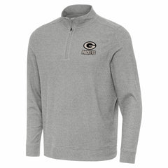 Green Bay Packers Antigua Subtle Quarter-Zip Top Heather Gray