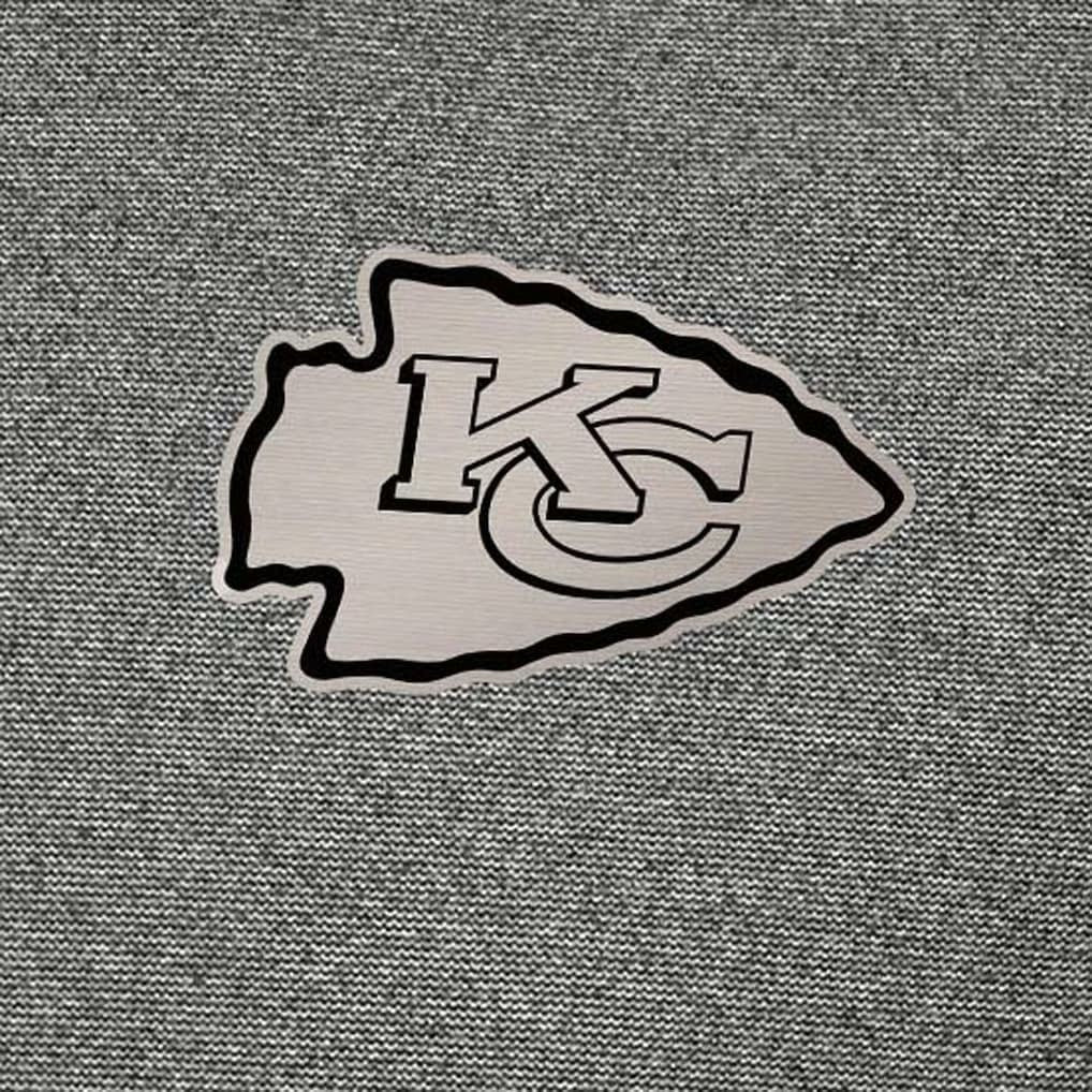 Kansas City Chiefs Antigua Subtle Quarter-Zip Top Heather Black