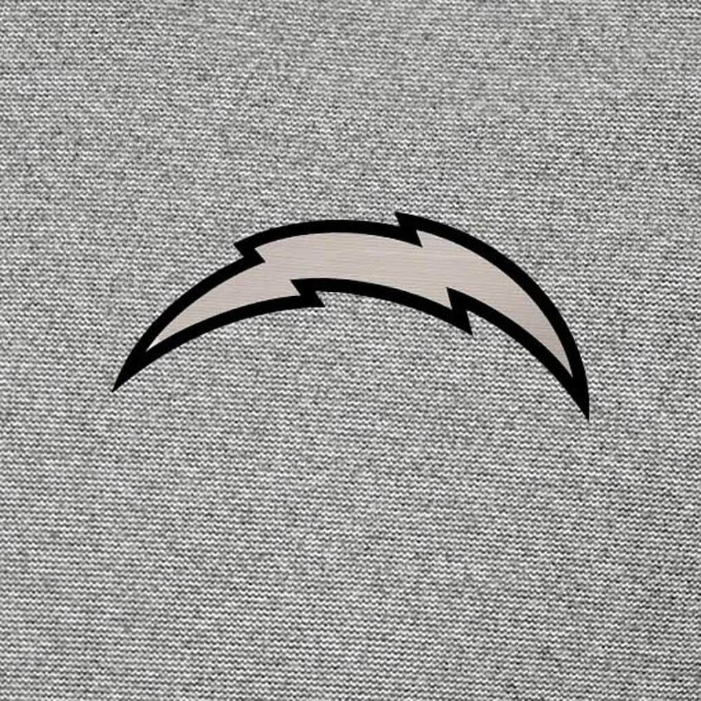 Los Angeles Chargers Antigua Subtle Quarter-Zip Top Heather Gray