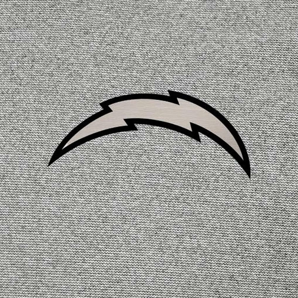 Los Angeles Chargers Antigua Subtle Quarter-Zip Top Heather Gray