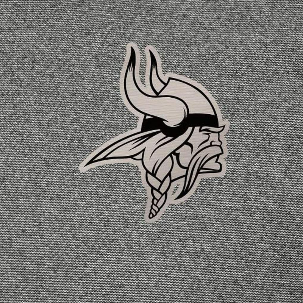 Minnesota Vikings Antigua Subtle Quarter-Zip Top Heather Black