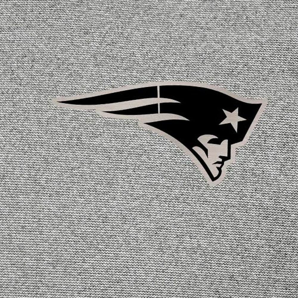 New England Patriots Antigua Subtle Quarter-Zip Top Heather Gray