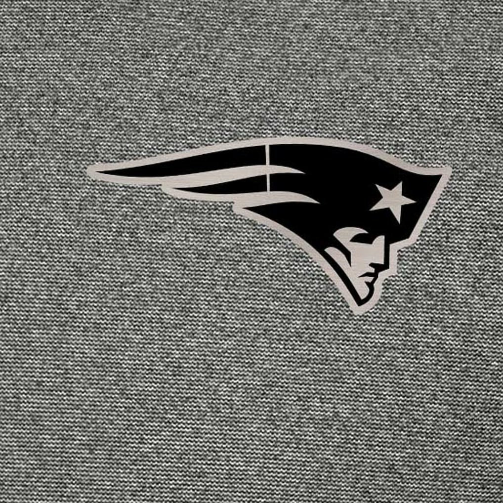 New England Patriots Antigua Subtle Quarter-Zip Top Heather Black