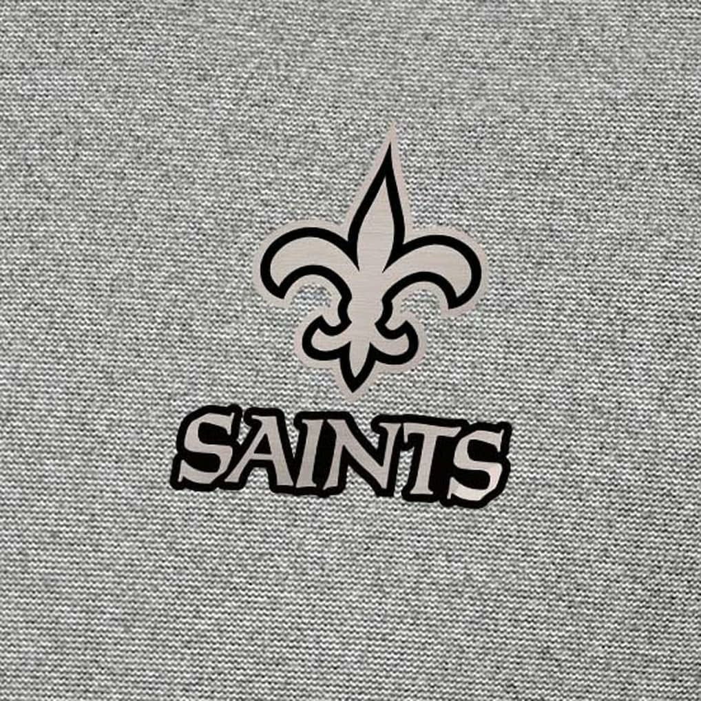 New Orleans Saints Antigua Subtle Quarter-Zip Top Heather Gray