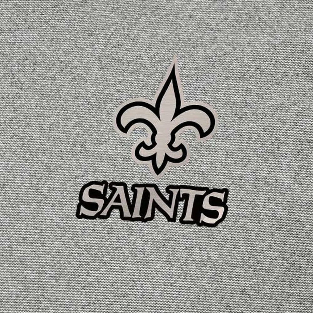 New Orleans Saints Antigua Subtle Quarter-Zip Top Heather Gray