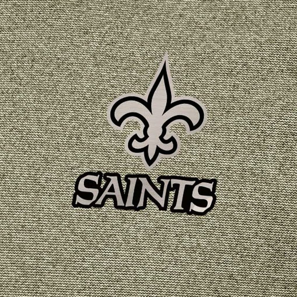 New Orleans Saints Antigua Subtle Quarter-Zip Top Heather Olive