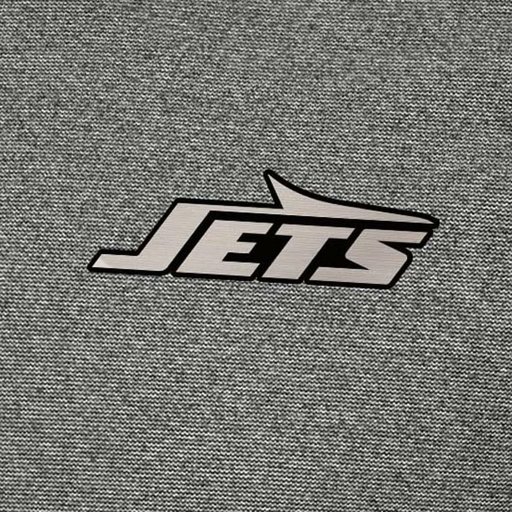 New York Jets Antigua Subtle Quarter-Zip Top Heather Black
