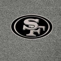 San Francisco 49ers Antigua Subtle Quarter-Zip Top Heather Black