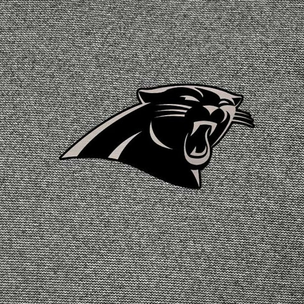 Carolina Panthers Antigua Subtle Quarter-Zip Top Heather Black