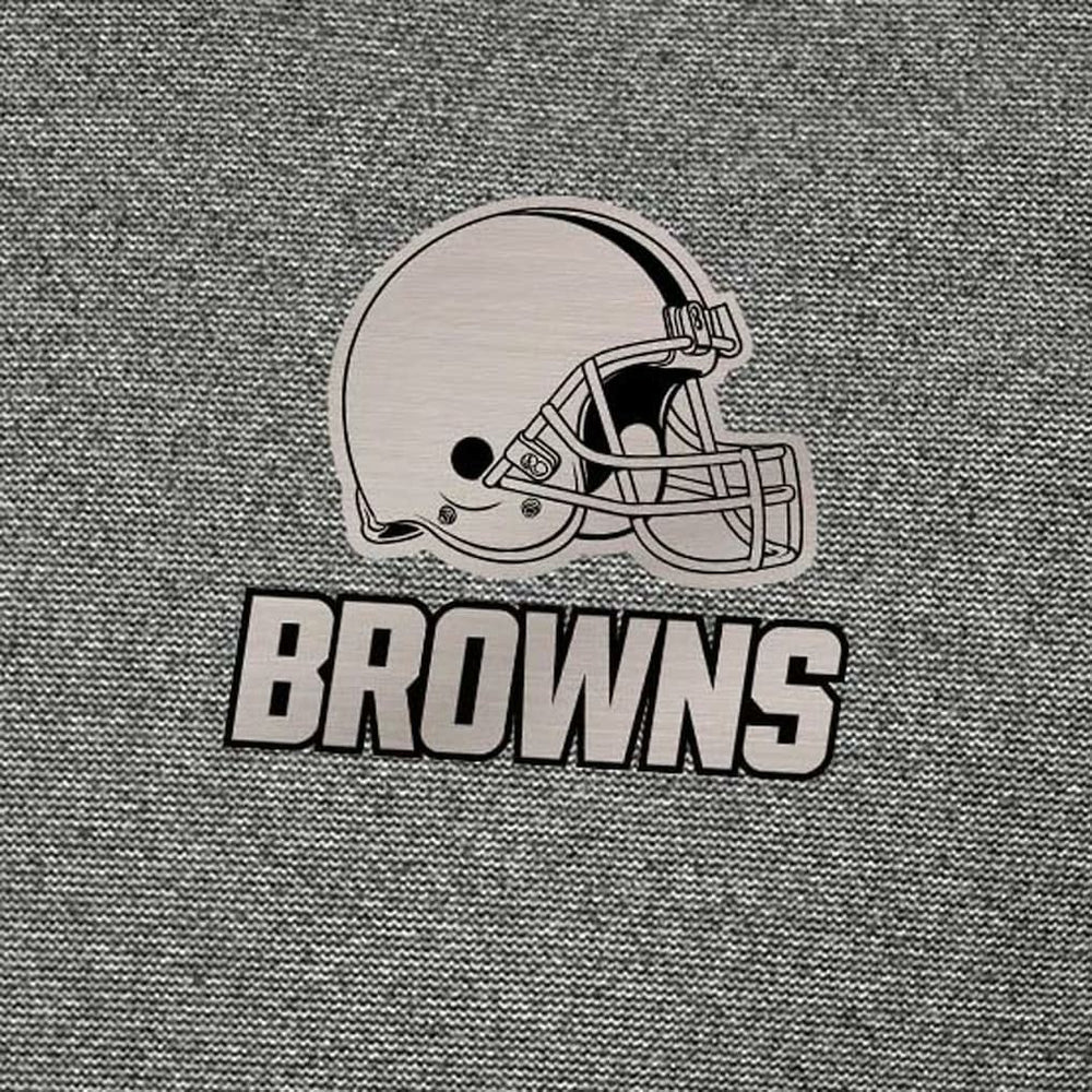 Cleveland Browns Antigua Subtle Quarter-Zip Top Heather Black