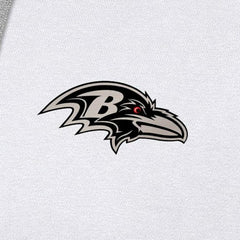 Baltimore Ravens Antigua Brushed Carbon Victory Pullover Hoodie White