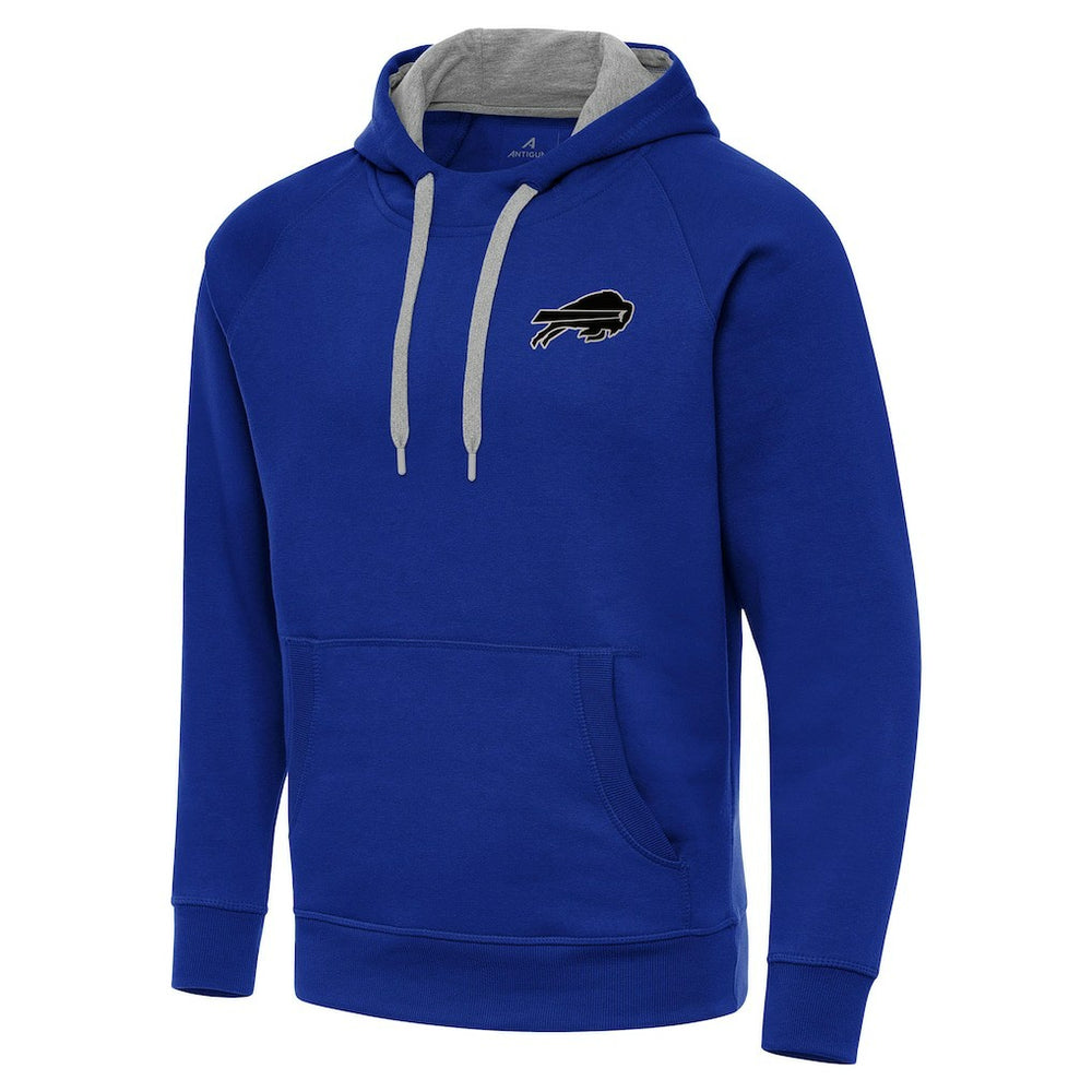 Buffalo Bills Antigua Brushed Carbon Victory Pullover Hoodie Royal