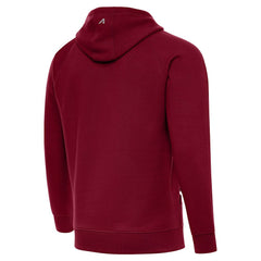 Arizona Cardinals Antigua Brushed Carbon Victory Pullover Hoodie Cardinal