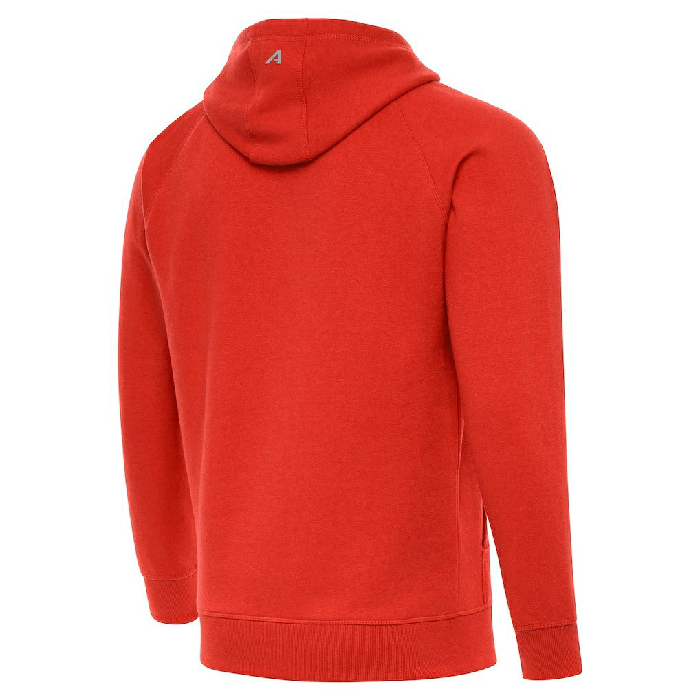 Cleveland Browns Antigua Brushed Carbon Victory Pullover Hoodie Orange