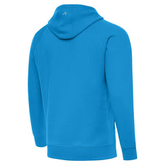 Carolina Panthers Antigua Brushed Carbon Victory Pullover Hoodie Blue