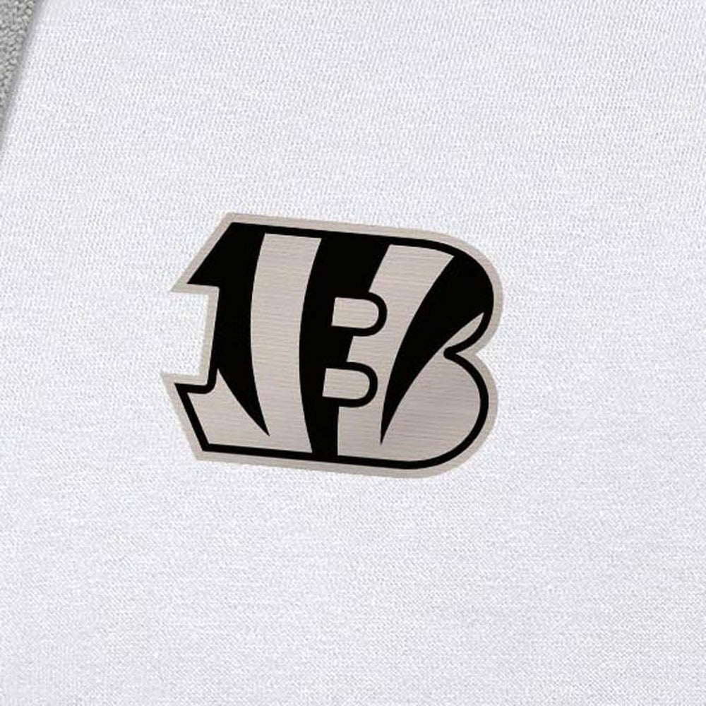Cincinnati Bengals Antigua Brushed Carbon Victory Pullover Hoodie White