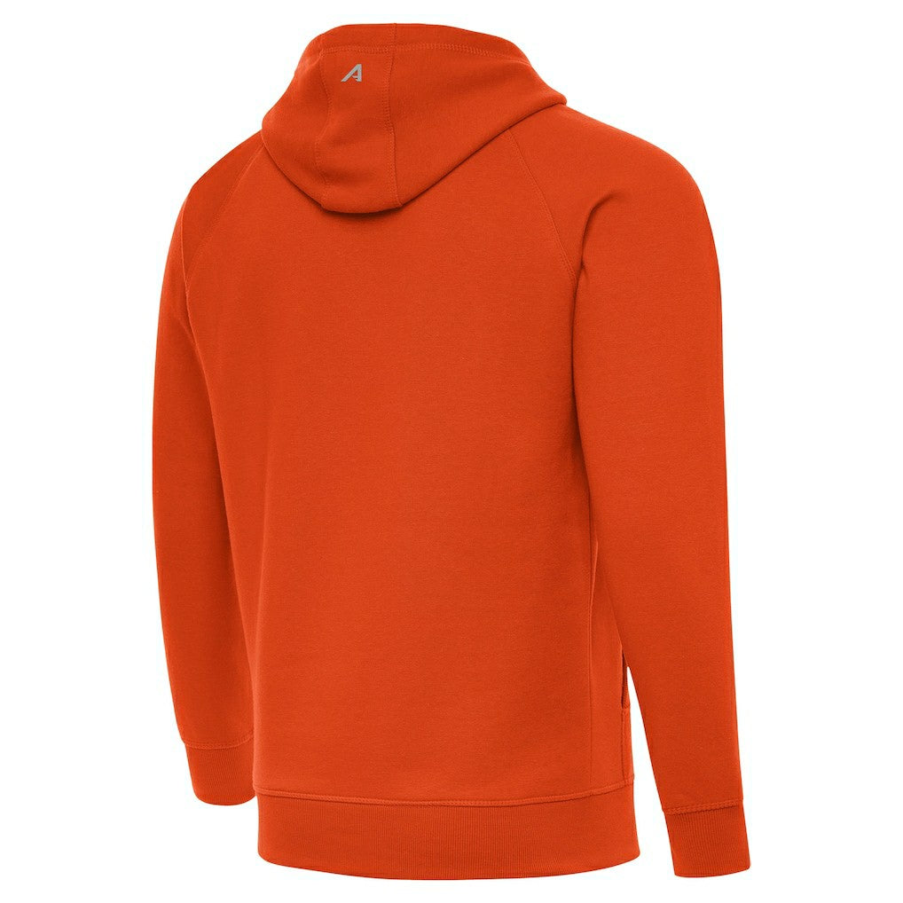 Cincinnati Bengals Antigua Brushed Carbon Victory Pullover Hoodie Orange