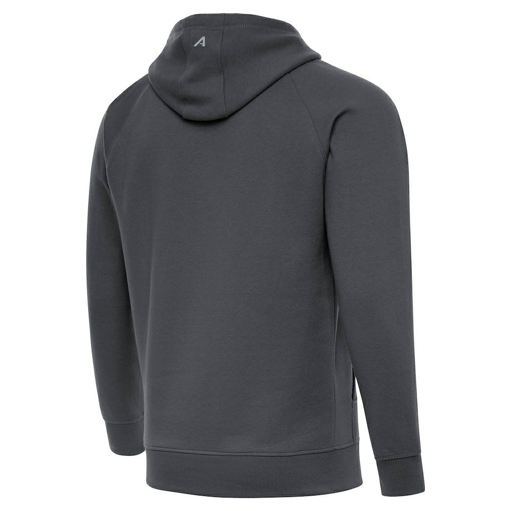 Cleveland Browns Antigua Brushed Carbon Victory Pullover Hoodie Charcoal