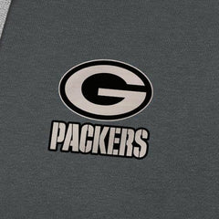 Green Bay Packers Antigua Brushed Carbon Victory Pullover Hoodie Charcoal