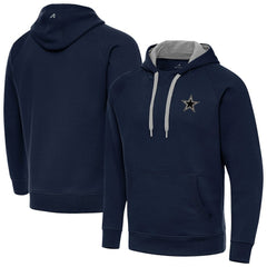 Dallas Cowboys Antigua Brushed Carbon Victory Pullover Hoodie Navy