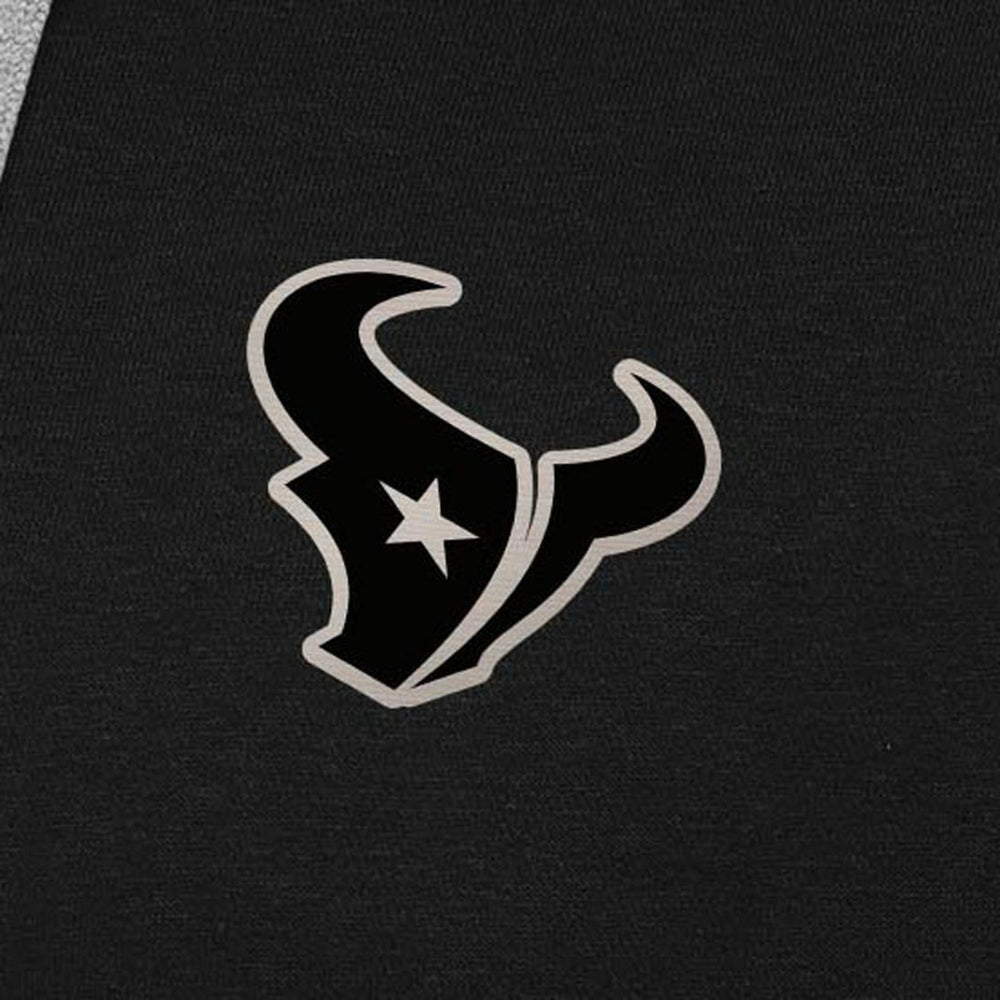 Houston Texans Antigua Brushed Carbon Victory Pullover Hoodie Black