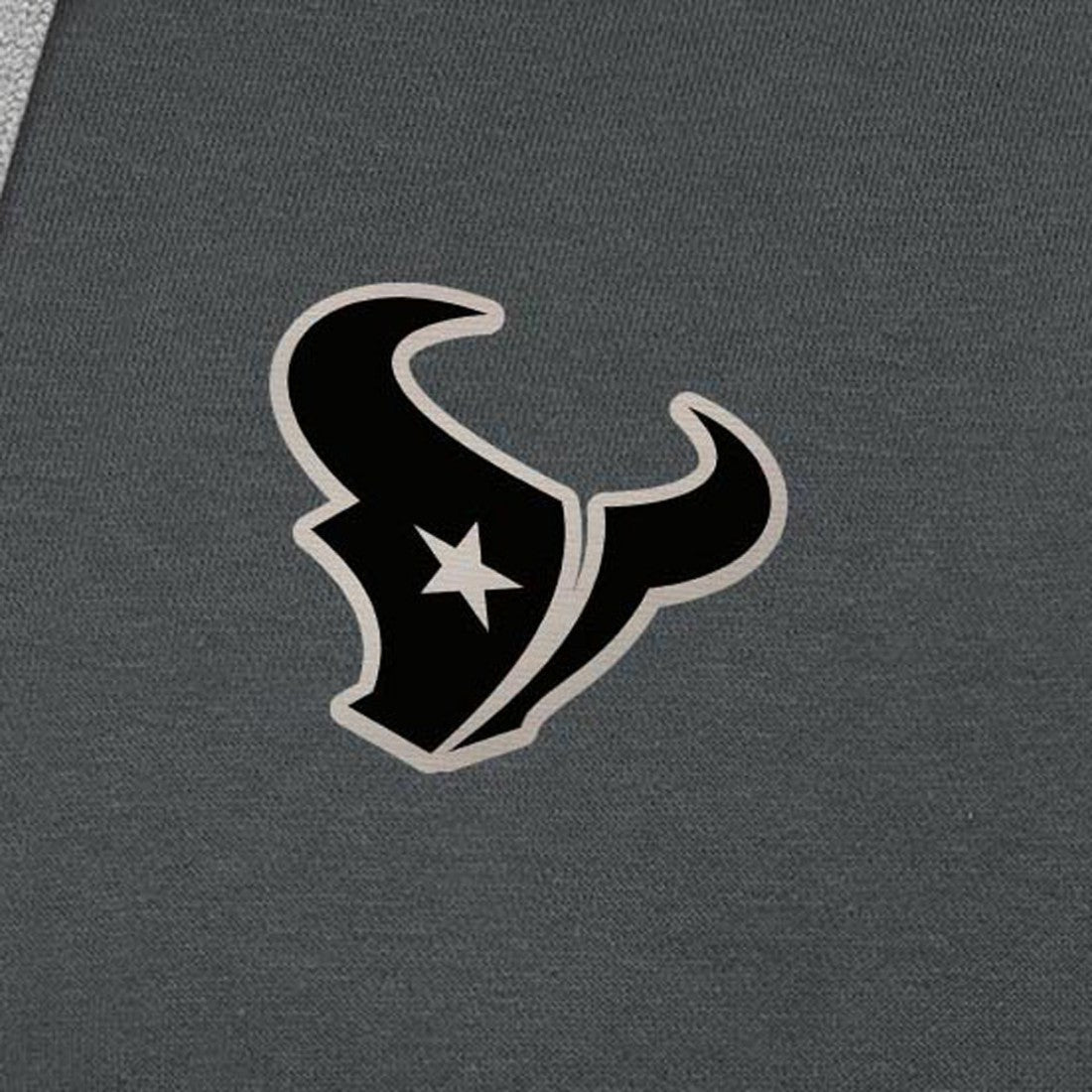 Houston Texans Antigua Brushed Carbon Victory Pullover Hoodie Charcoal