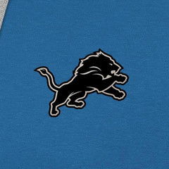 Detroit Lions Antigua Brushed Carbon Victory Pullover Hoodie Blue