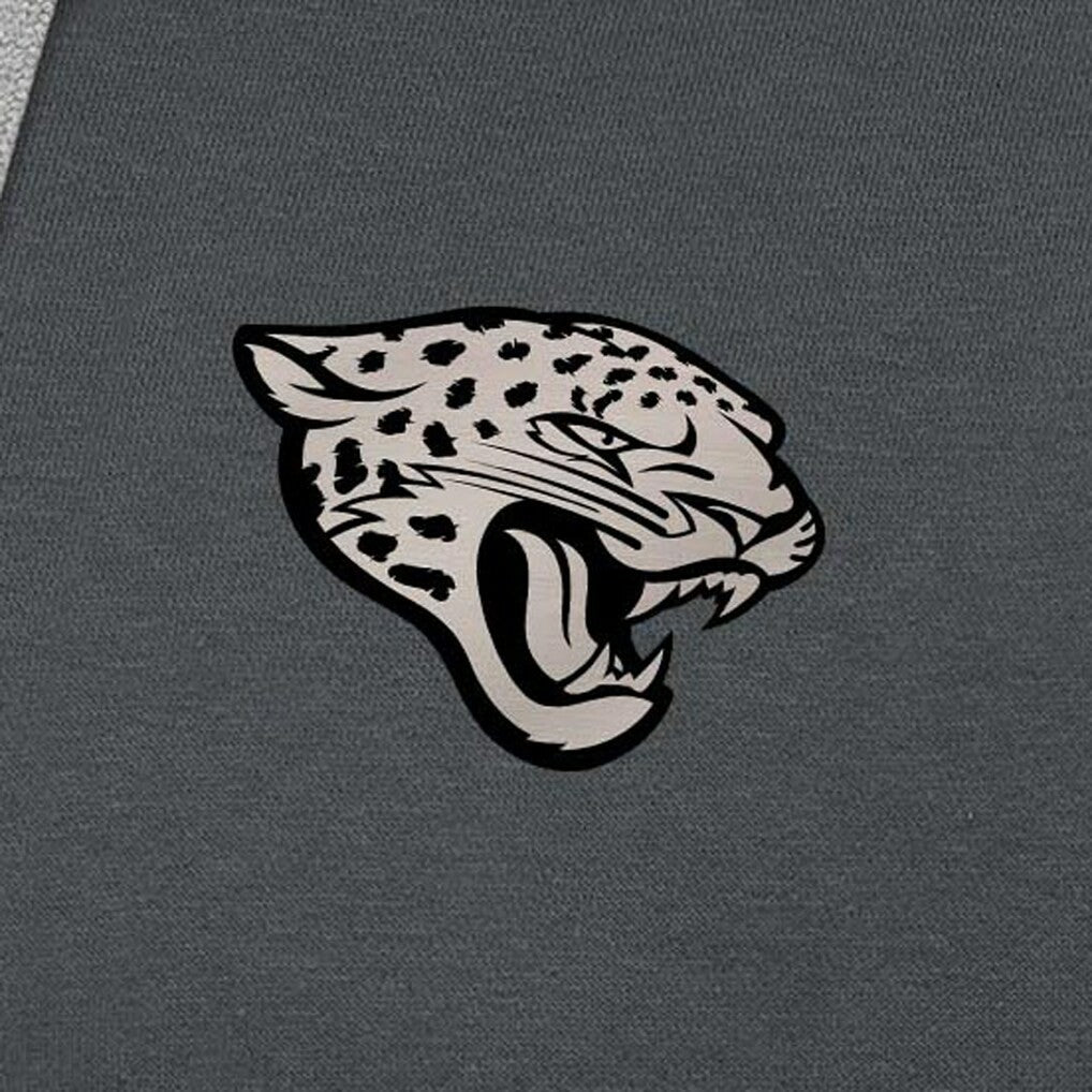 Jacksonville Jaguars Antigua Brushed Carbon Victory Pullover Hoodie Charcoal