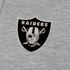 Las Vegas Raiders Antigua Brushed Carbon Victory Pullover Hoodie Heather Gray