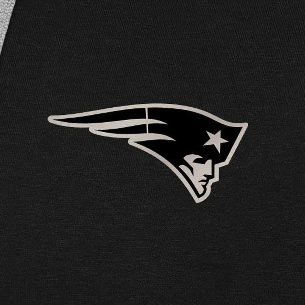 New England Patriots Antigua Brushed Carbon Victory Pullover Hoodie Black