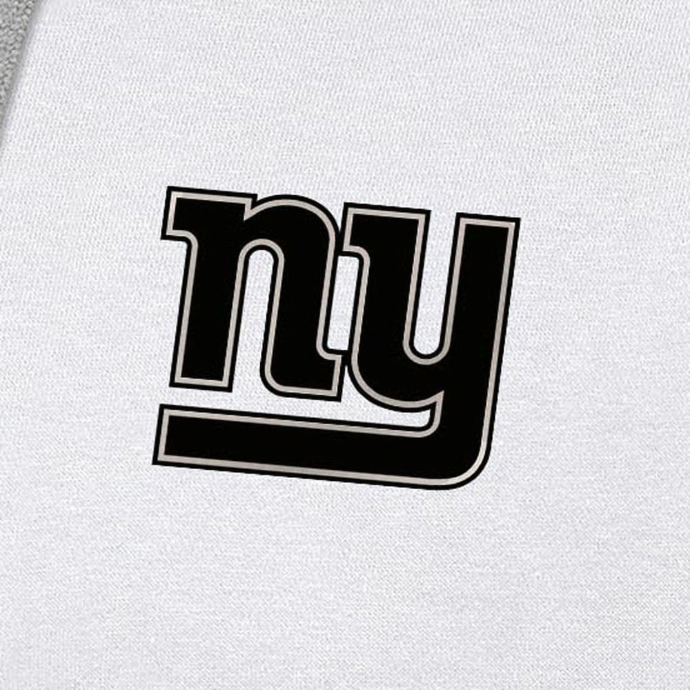New York Giants Antigua Brushed Carbon Victory Pullover Hoodie White