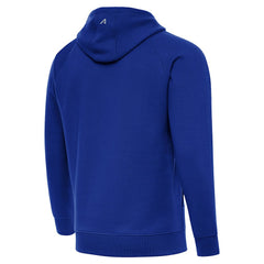 New York Giants Antigua Brushed Carbon Victory Pullover Hoodie Royal