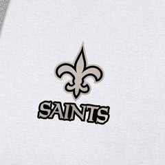 New Orleans Saints Antigua Brushed Carbon Victory Pullover Hoodie White