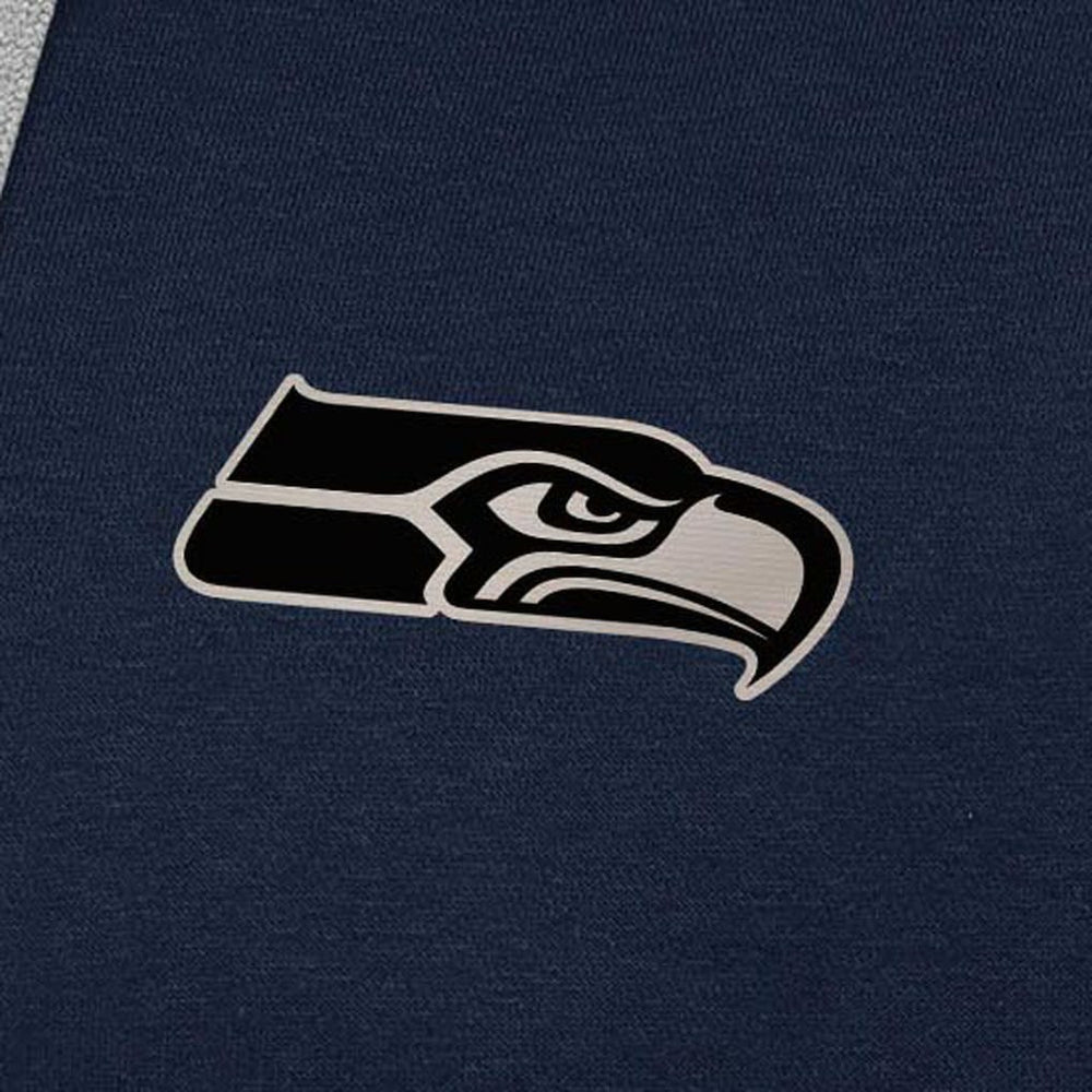 Seattle Seahawks Antigua Brushed Carbon Victory Pullover Hoodie College Navy