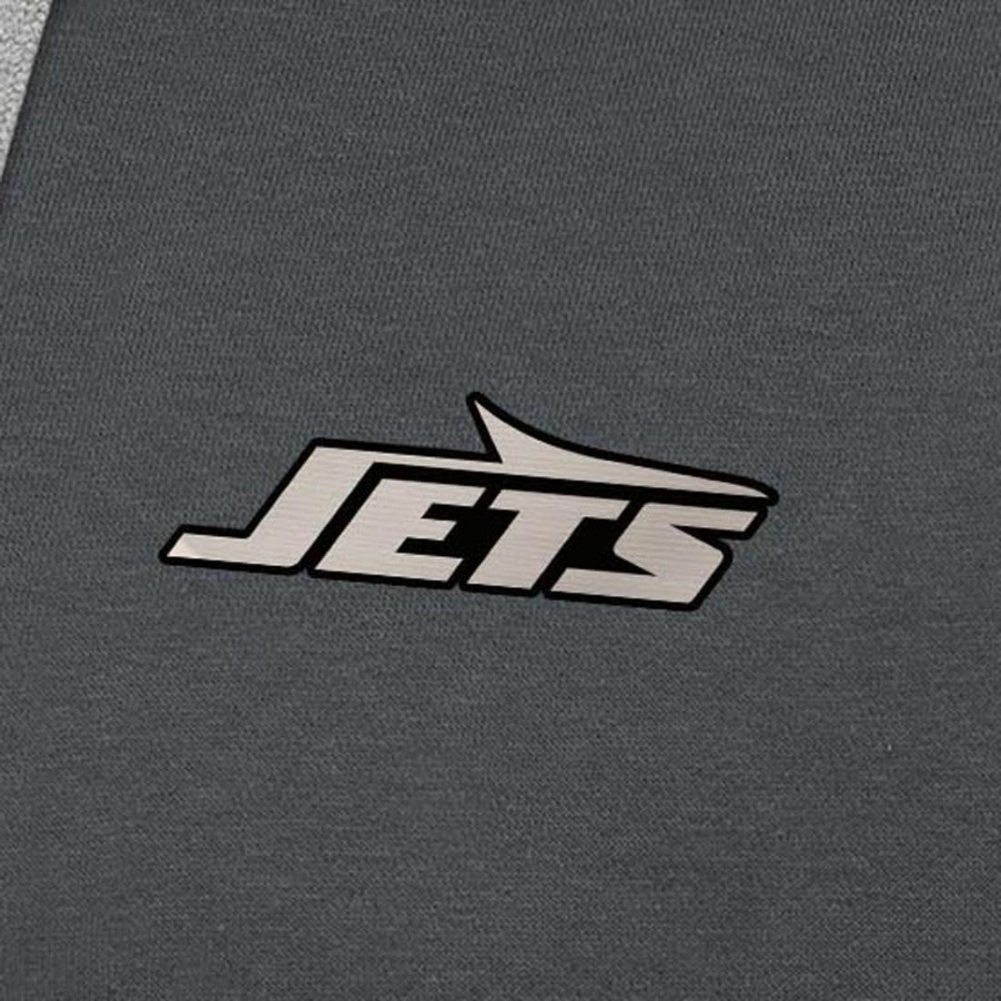 New York Jets Antigua Brushed Carbon Victory Pullover Hoodie Charcoal