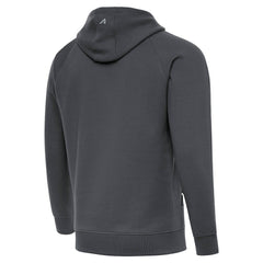 Pittsburgh Steelers Antigua Brushed Carbon Victory Pullover Hoodie Charcoal