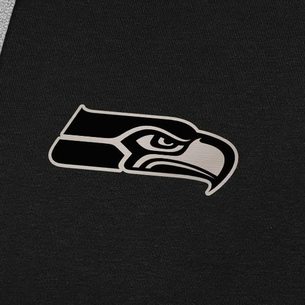 Seattle Seahawks Antigua Brushed Carbon Victory Pullover Hoodie Black