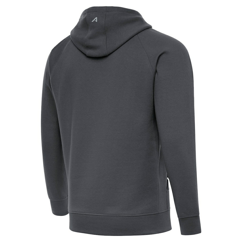 Seattle Seahawks Antigua Brushed Carbon Victory Pullover Hoodie Charcoal