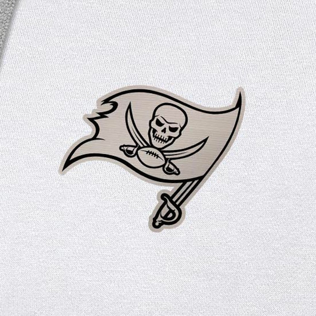 Tampa Bay Buccaneers Antigua Brushed Carbon Victory Pullover Hoodie White