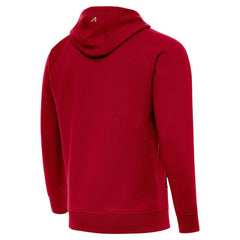 San Francisco 49ers Antigua Brushed Carbon Victory Pullover Hoodie Scarlet