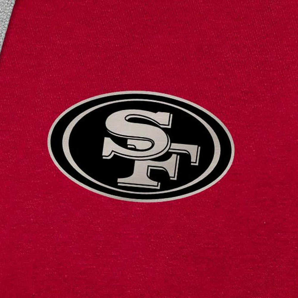 San Francisco 49ers Antigua Brushed Carbon Victory Pullover Hoodie Scarlet