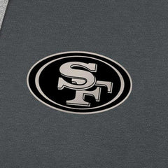 San Francisco 49ers Antigua Brushed Carbon Victory Pullover Hoodie Charcoal